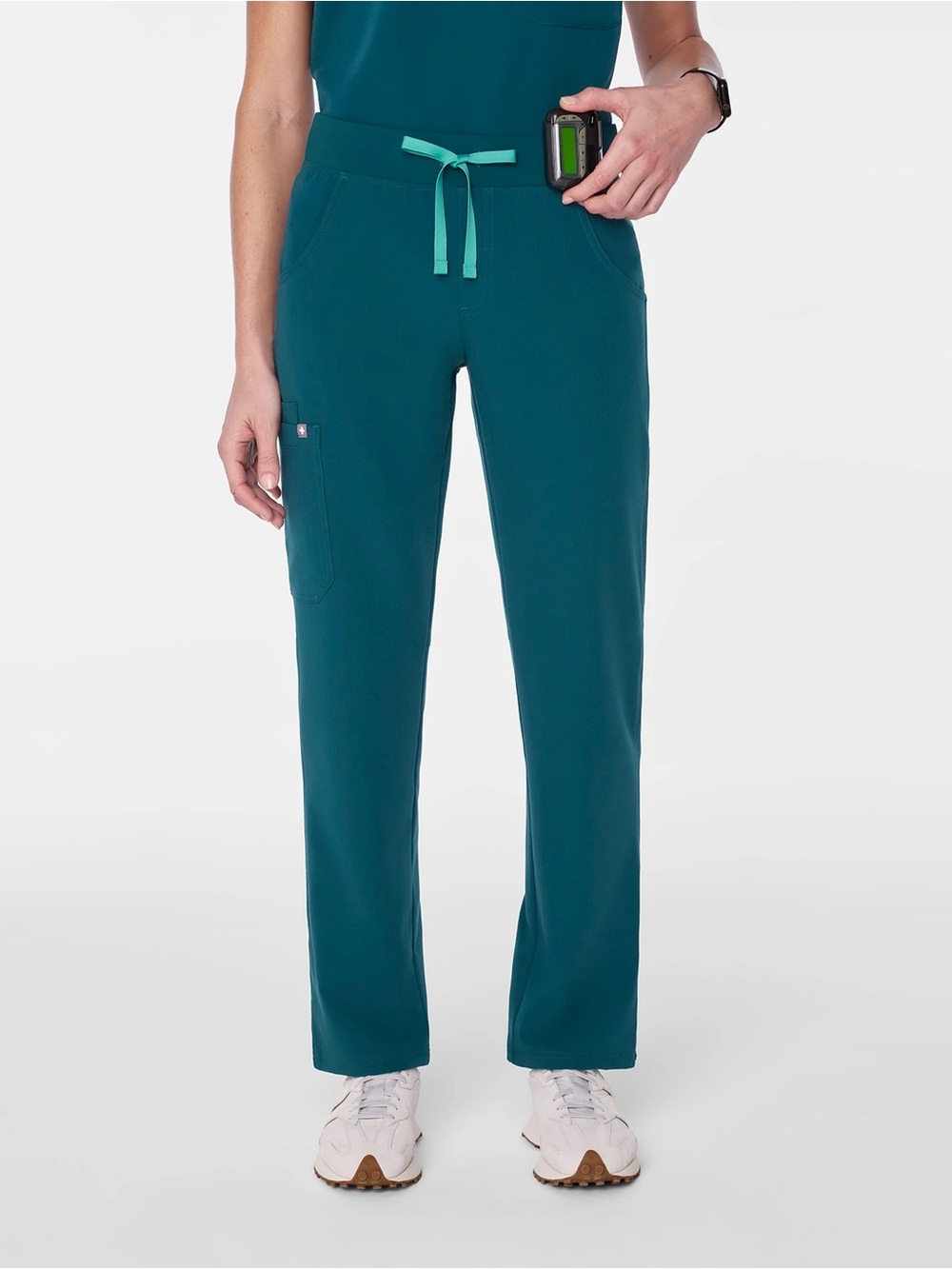 Figs | Kade Straight-Leg Scrub Pants in Caribbean Blue | Sz Small- Tall